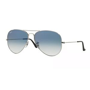 Ray-Ban Aviators RB3025 Gradient Light Blue silver